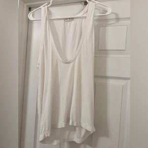 Josh Brown Deep V-Neck Ribbed Tank Top